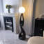 Lampe de salon artistique rétro en résine