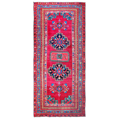 Vintage Worn One-of-a-Kind Runner 6'1" X 12'11" Area Rug