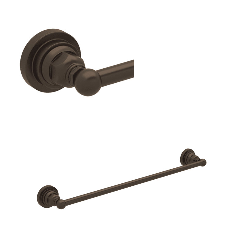 Country Bath 24" Towel Bar, Tuscan Brass, 2.5" H x 26.5" L x 2.75" D