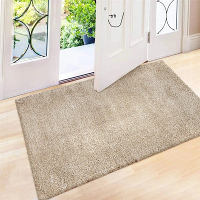 Solid Colour Shag Area Rug