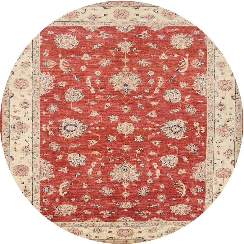 Cejda Oriental Indoor Rug, Round 7'