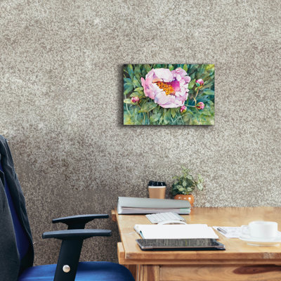 Art mural sur toile, "Le plaisir des pivoines" par Winston Porter