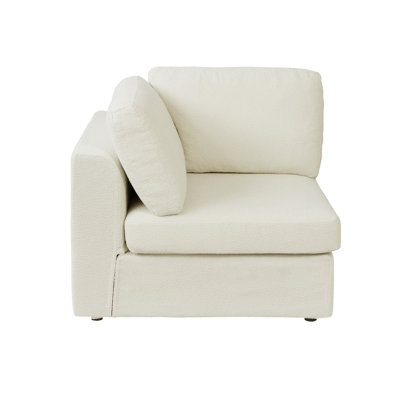 Upholstered Boucle Modular Right-hand Accent Chair