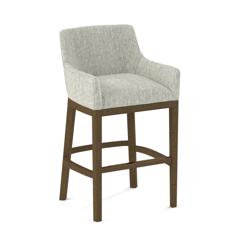 Upholstered Stool, White, 61481-73