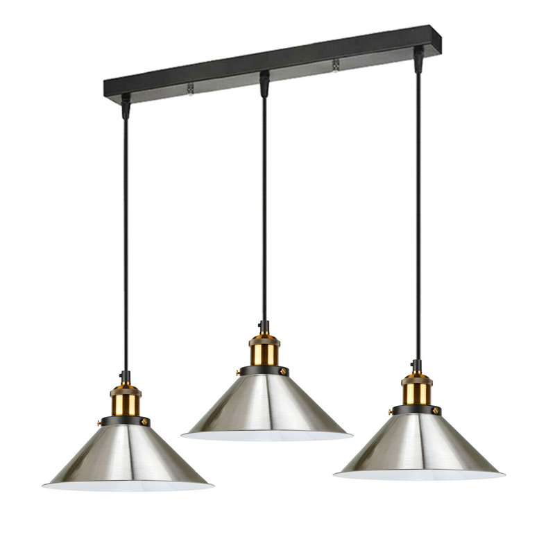 Mcreynolds 3 - Light Kitchen Island Pendant, Satin Nickel