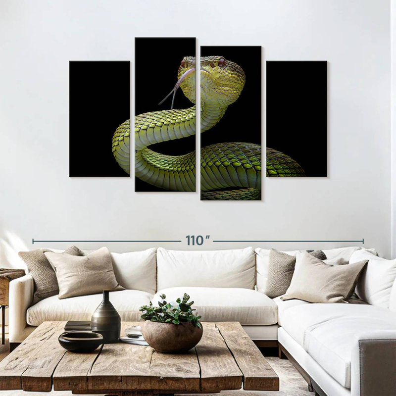 Brampt Venomous Viper, 54" H x 84" W