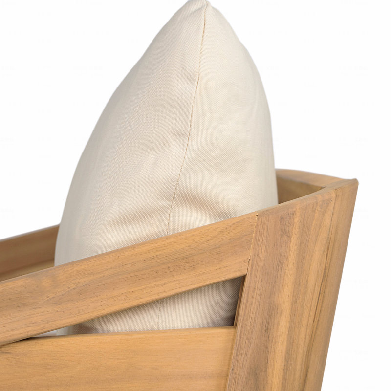 Fauteuil club d'extérieur, bois