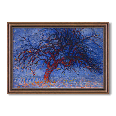 The Red Tree, 1909-Piet Mondrian-Custom Framed Canvas