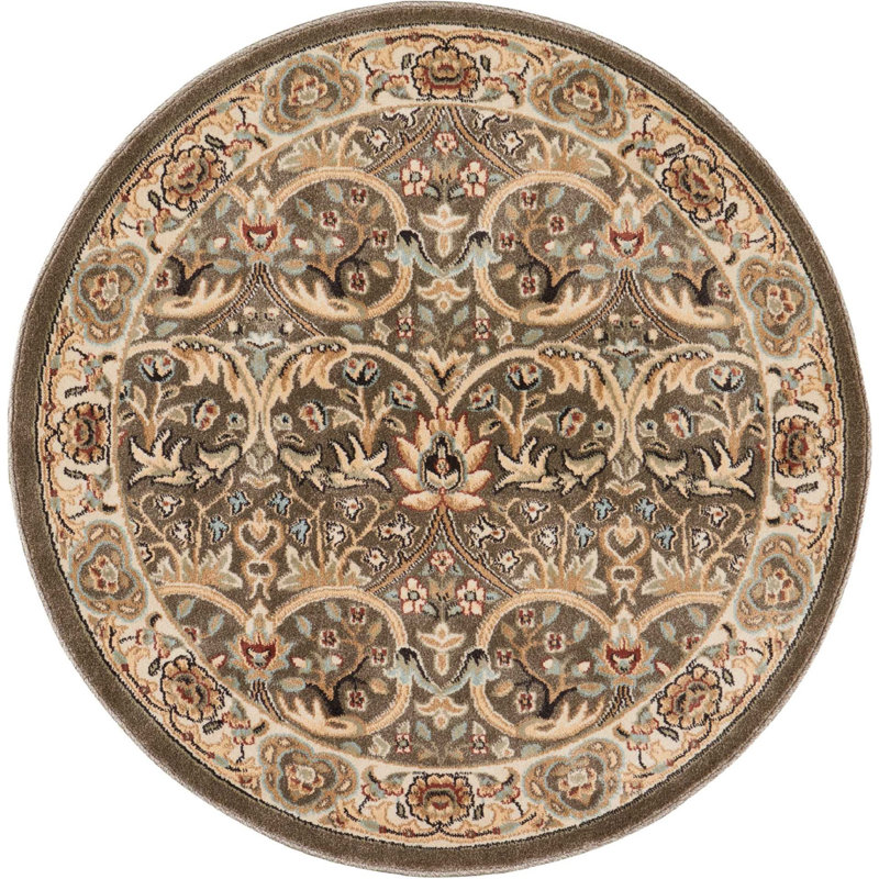 Syren Oriental Indoor Rug, Round 3'9"