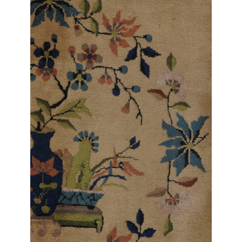 Antique One-of-a-Kind Rectangle 8'10" x 11'7" Hand Knotted Area Rug