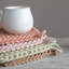 Poignée carrée en coton crocheté (chacun variera)-117659452