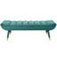 Banc d'appoint argenté en velours touffeté Byron-1660930539