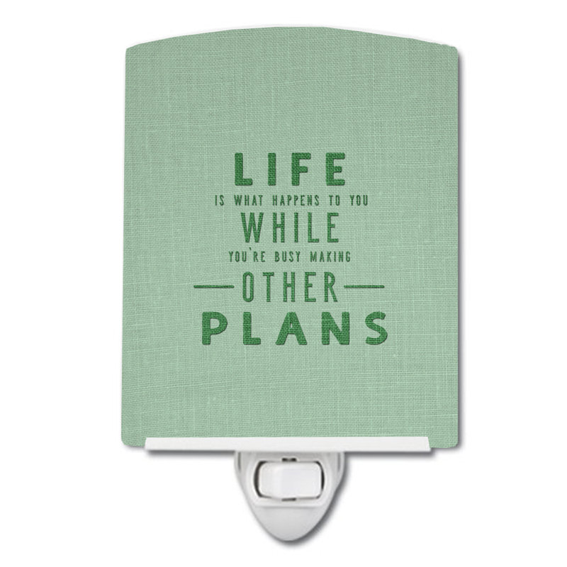 « life is what happen light night light »
