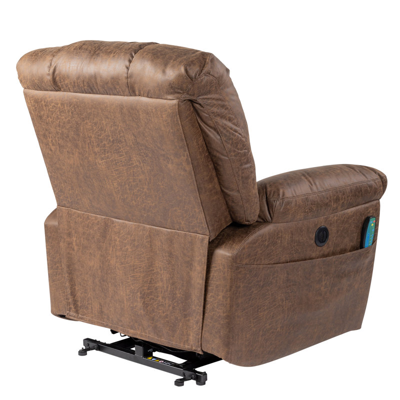 Faux Leather Heated Massage Chair