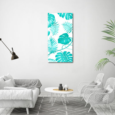 Tropical Leaves - Wrapped Canvas Print