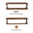 Sephine Modern Boxy 2-Tier Floating Wooden Wall Shelves, Decorative Storage Shelf for Kitchen, Bedroom, Living Room, Office