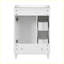 Meuble-lavabo moderne avec lavabo intégré en résine
