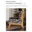Fauteuil d'appoint français de style français rétro, structure en bois massif, tissu jacquard, conception sans accoudoirs pour la maison