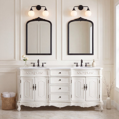 Ensemble de meuble-lavabo double 72 po Lunette