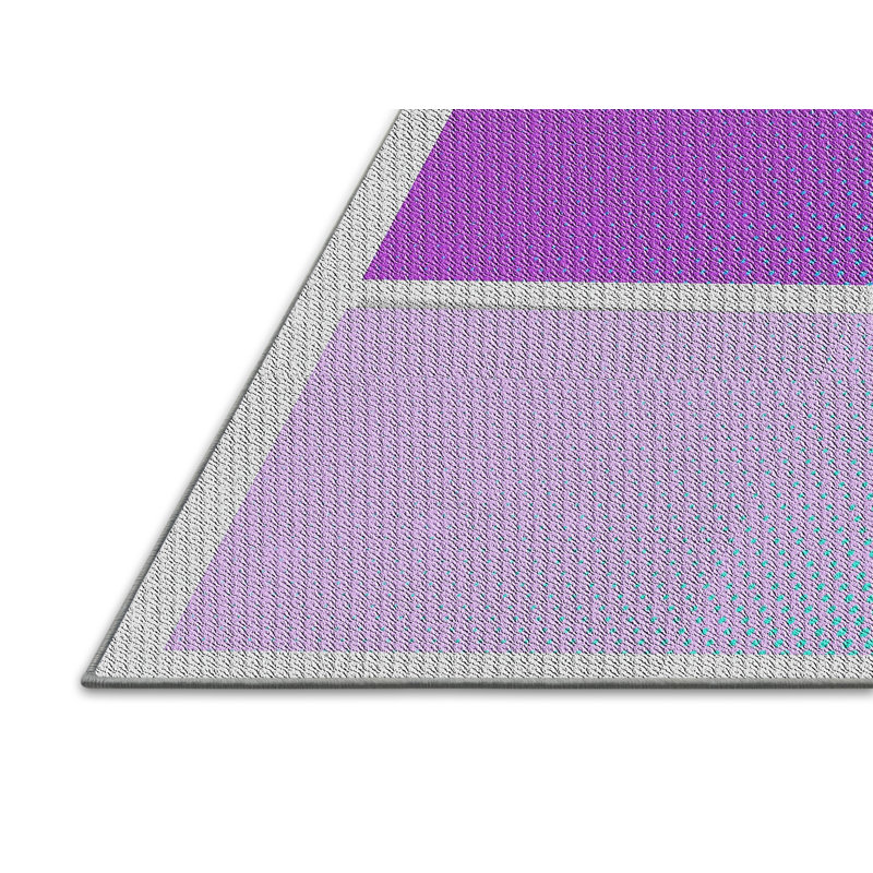 Tapis rouge / rose Power Loom, Rectangle 5 pi x 7 pi