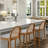 Modern Bar Stools Upholstered Counter Stools With Rattan Backrests And Wood Legs Kitchen Stools For Island Set of 4-1814217214-1814217213
