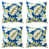 Marlow bleu à motif floral