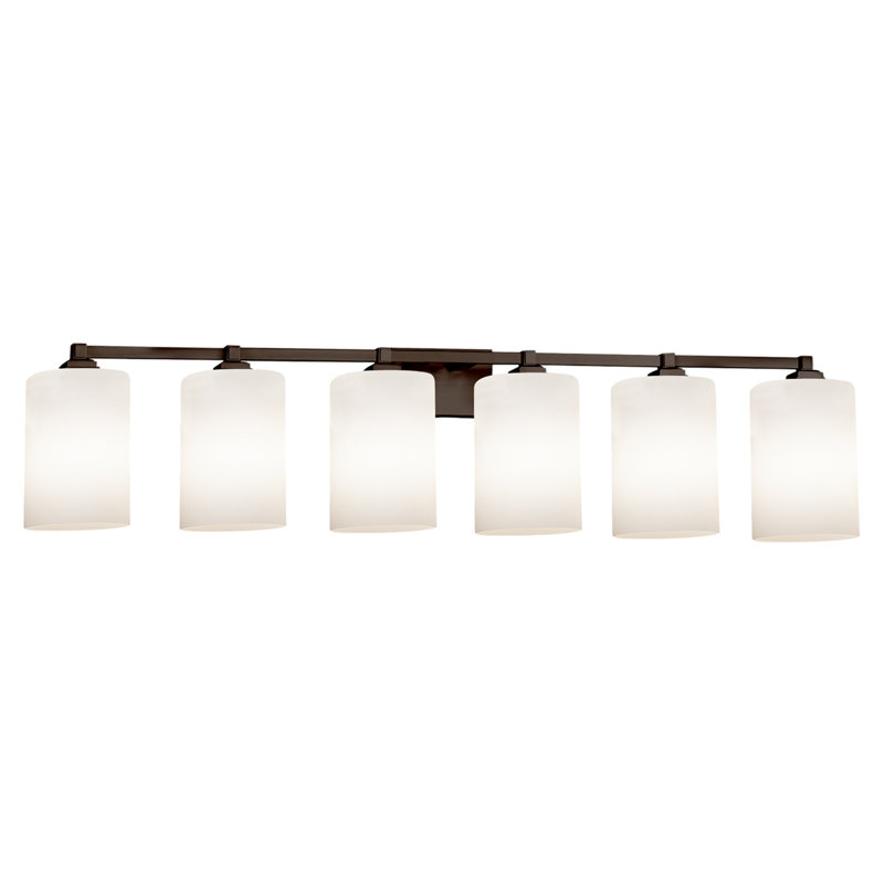Éclairage pour meuble-lavabo 6 lumières Casson, Bronze foncé
