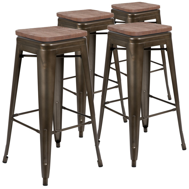 Tabouret Seitz, Tabouret de bar (siège d'une hauteur de 30 po), gris