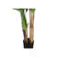Plante artificielle, 55 po de haut, bananier, intérieur, faux, faux, plancher, verdure, pot, touche réelle, décoratif, feuilles vertes, pot noir-130474832