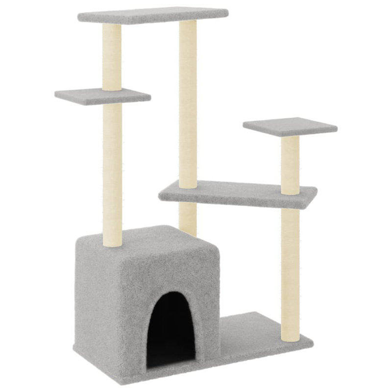 107.5 cm H Cat Tree / Condo, Light Grey