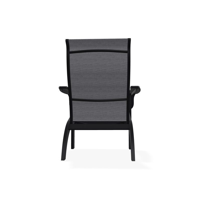 Adirondack MGP Polymer Outdoor Lounge Chair, Black, Alloy Sunbrella®