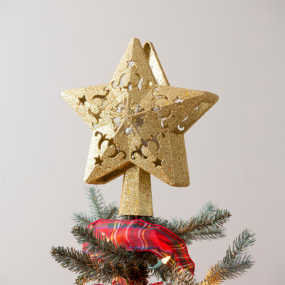 9.45'' Solid Colour Astrology & Stars Lighted Tree Topper