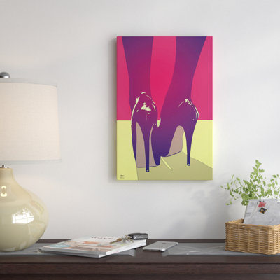 Shoes Wrapped Canvas Print