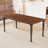 Iskren Extendable Farmhouse Dining Table with Modern Wood Legs-116243616-120240233