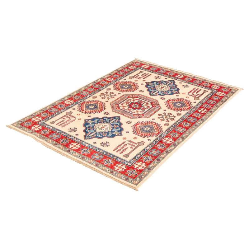 Tapis unique en laine noué à la main nouvel âge de 5 pi 5 po x 7 pi 8 po Morgin