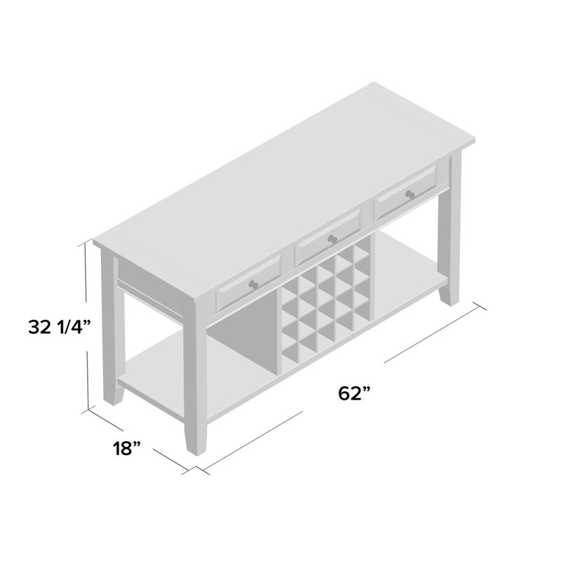 Buffet 62 po Marcotte, Chêne