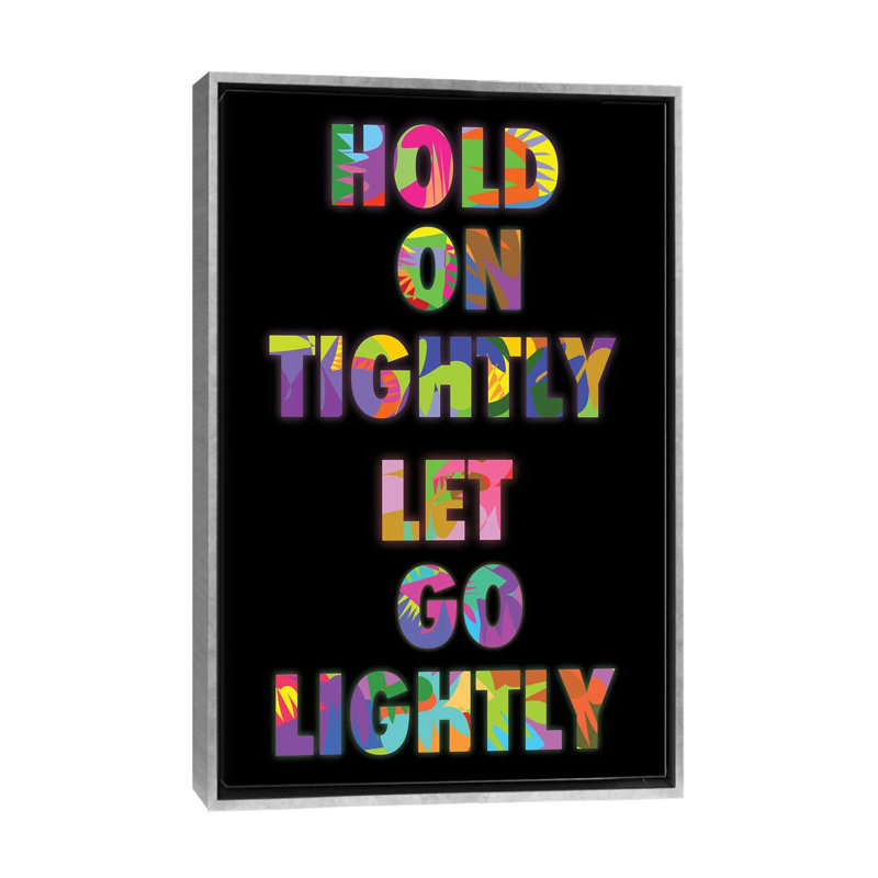 Tighly Lightly - reproduction d'art murale - toile encadrée, 40" x 26", Toile avec cadre, Silver
