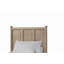 Lit simple en placage Mindi sans lit gigogne