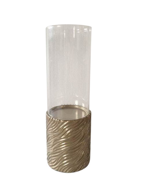 Concrete / Cement Tabletop Hurricane, 12.99" H x 4.33" W x 4.33" D