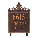 Lanai Pineapple Personalized Standard 3-Line Lawn Address Sign
