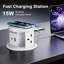 Pop Up Extension Lead，Automatic Hidden Power Socket with 15W Wireless Charger-130550802