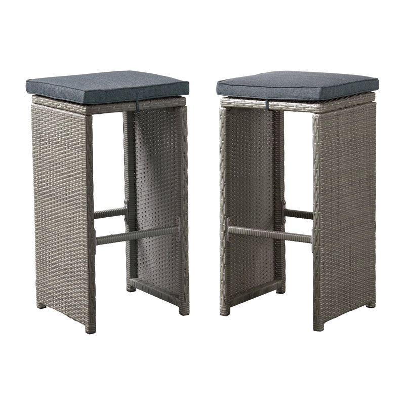 Ensemble de six tabourets de pub avec coussins H 30 po Asti