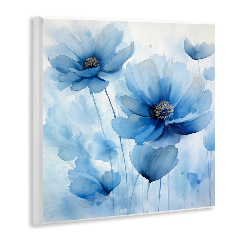  Art mural mystique "Coquelicots bleus" par Irena Orlov