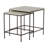 Abby Nesting Tables - Charcoal/TravertIne-48143469