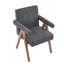 Fauteuil de salle à manger rembourré-1975923242