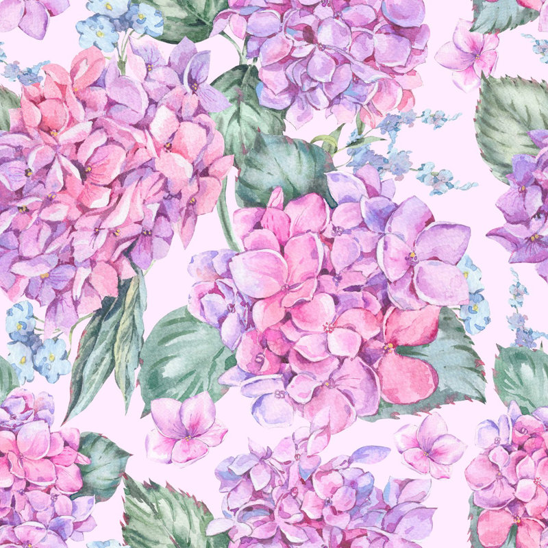 Floral Wall Mural, 8.33' W x 8.33' L