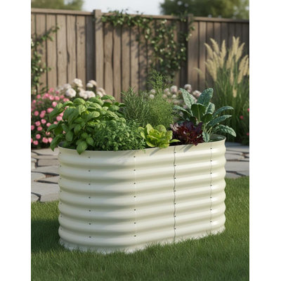 Jardin extérieur surélevé galvanisé