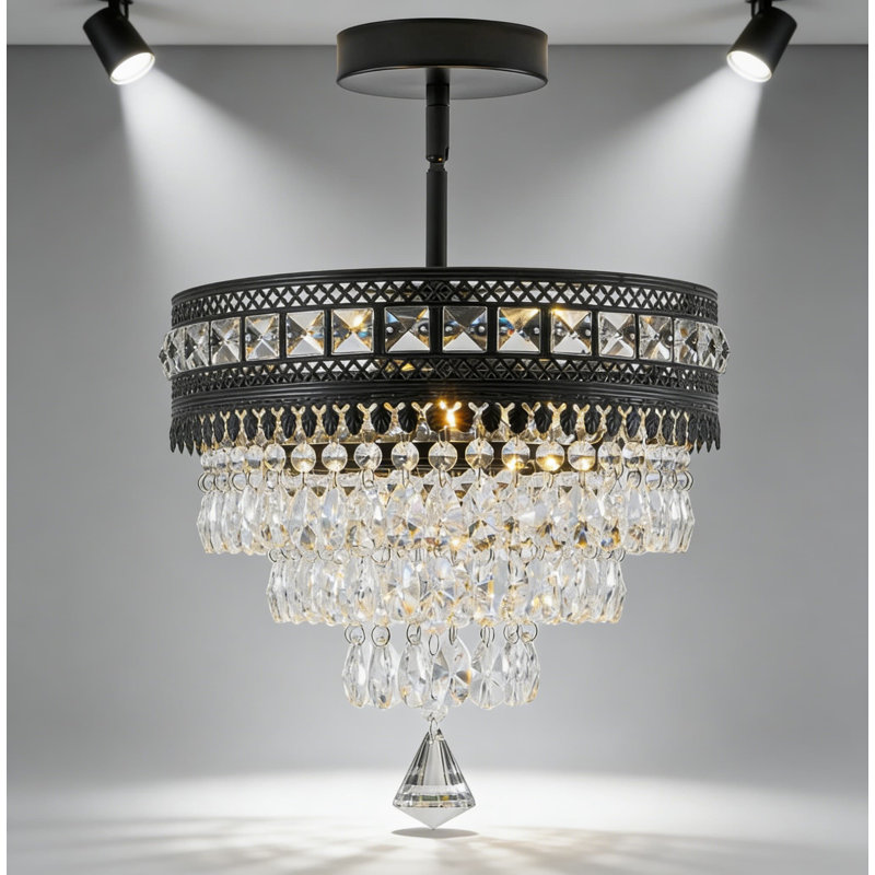 Luminaire de plafond encastré Modern Crystal