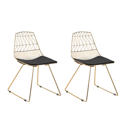 Harlan 46 cm H Upholstered Slat Back Dining Chair
