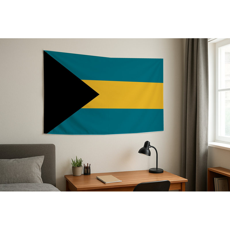 Le drapeau des Bahamas - Drapeau